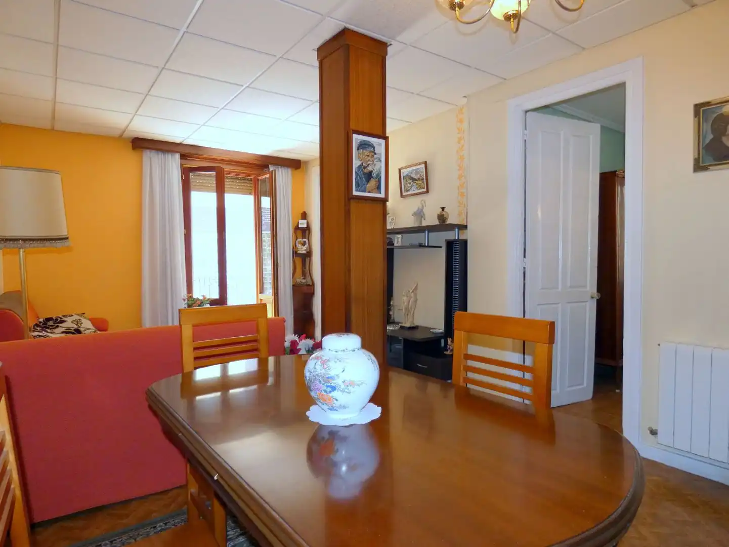 Comedor de Piso en venta en Bilbao  con Calefacción, Parquet y Terraza
