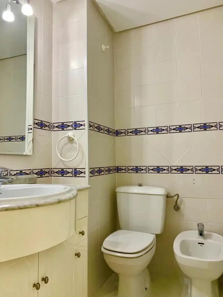 Baño de Apartamento de alquiler en Málaga con Aire acondicionado, Amueblado y Horno