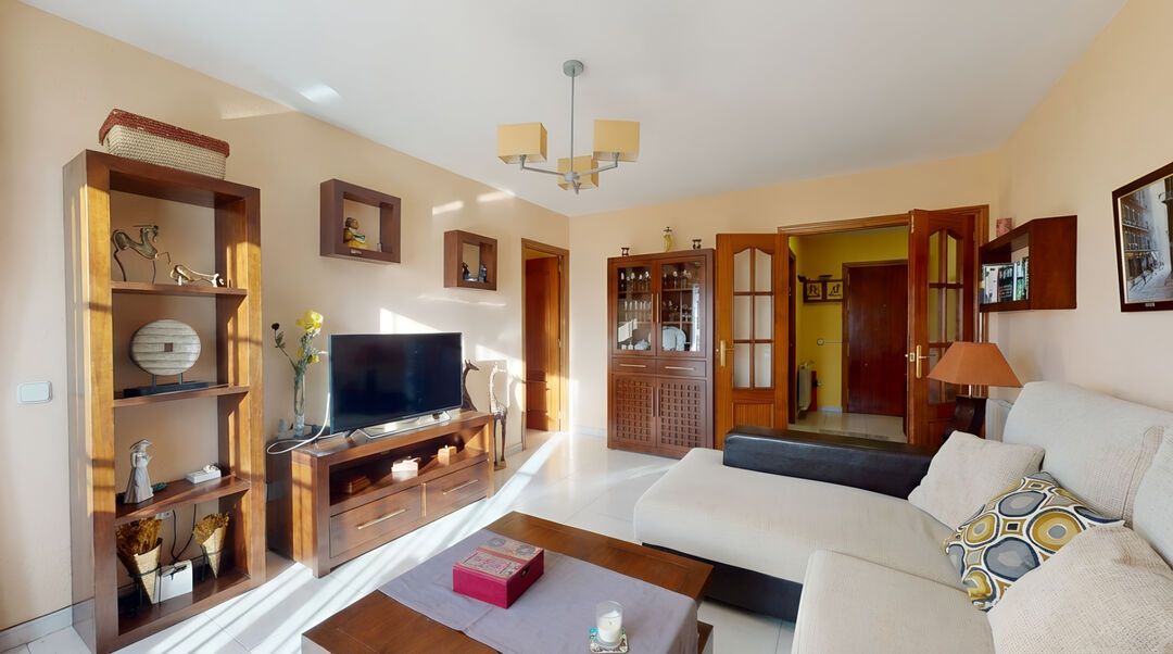 Living room of Flat for sale in Villarejo de Salvanés  with Heating, Private garden and Terrace