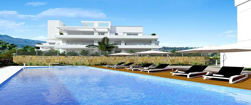 Swimming pool of Flat to rent in Benahavís  with Air Conditioner, Heating and Private garden