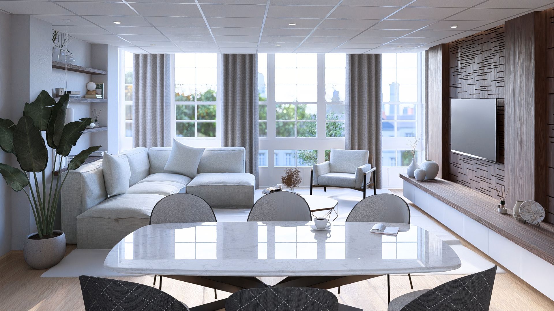 Living room of Flat for sale in A Coruña Capital   with Heating