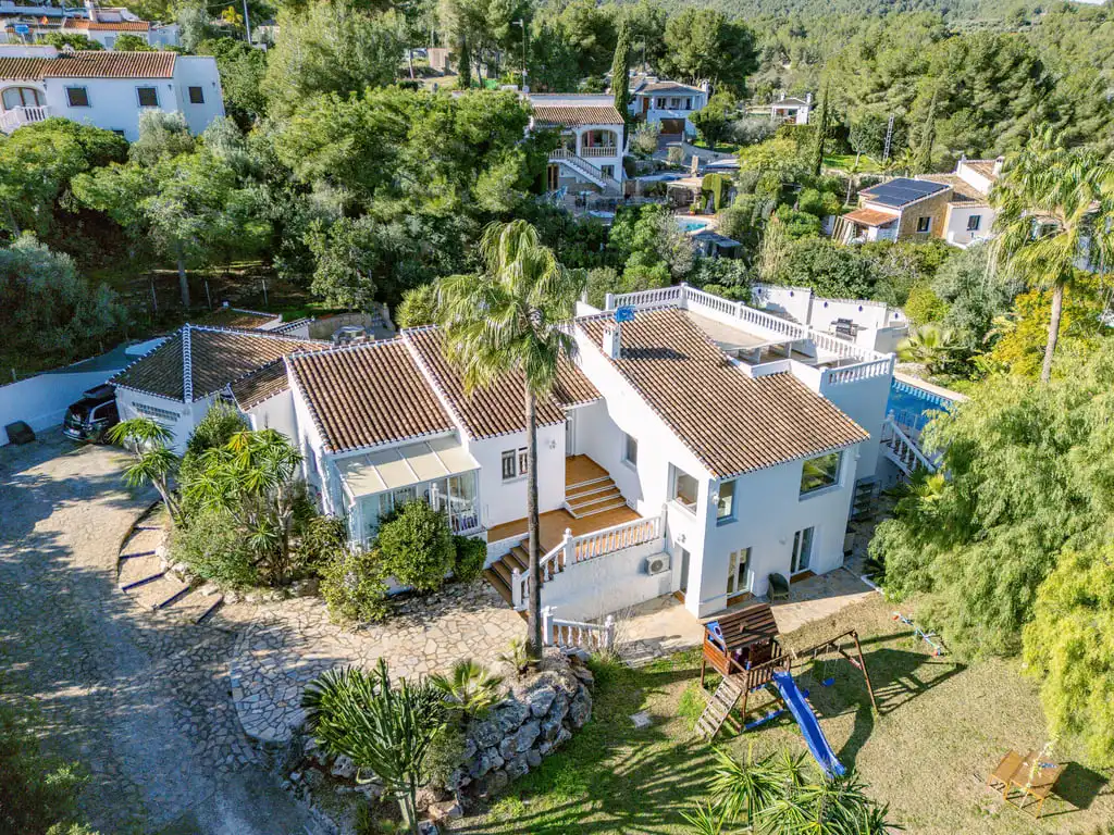 Vista exterior de Casa o chalet en venta en Jávea / Xàbia con Aire acondicionado, Jardín privado y Terraza