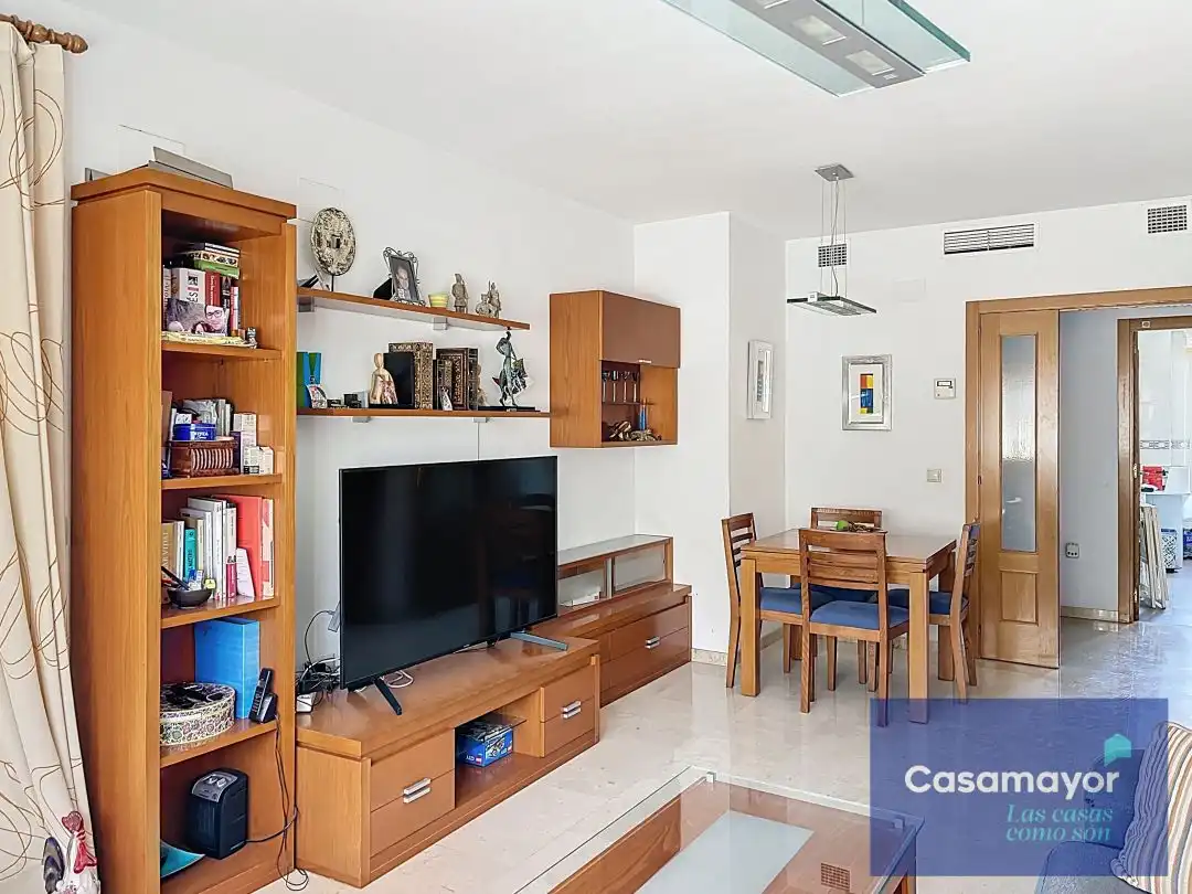 Sala d'estar de Pis en venda en Alicante / Alacant amb Aire condicionat, Calefacció i Jardí privat