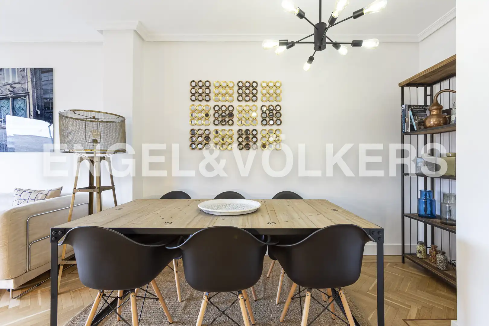 Dining room of Attic for rent in Madrid  with Air Conditioner, Heating and Parquet flooring