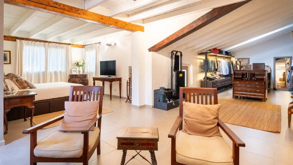 Sala d'estar de Finca rústica en venda en Consell amb Aire condicionat, Jardí privat i Terrassa
