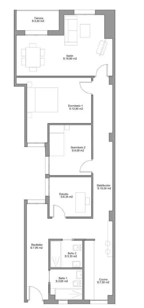 Flat with lift for sale in Ronda, imagen 21