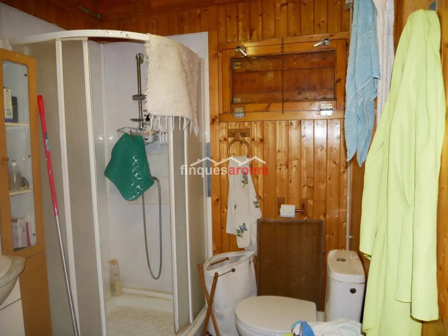 Baño de Casa o chalet en venta en El Pla de Santa Maria con Piscina, Amueblado y Horno
