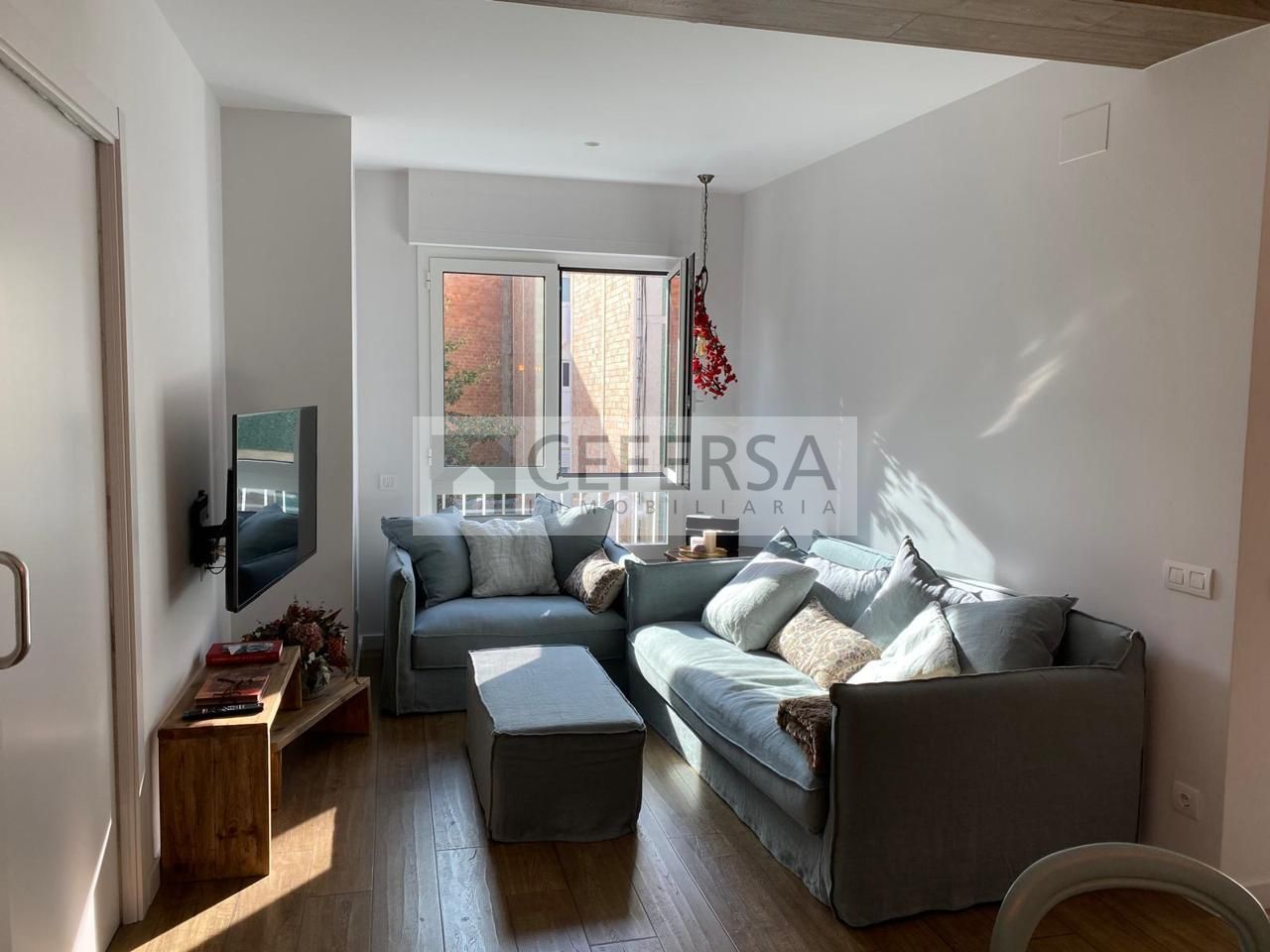 Sala d'estar de Pis en venda en  Barcelona Capital amb Aire condicionat, Calefacció i Parquet