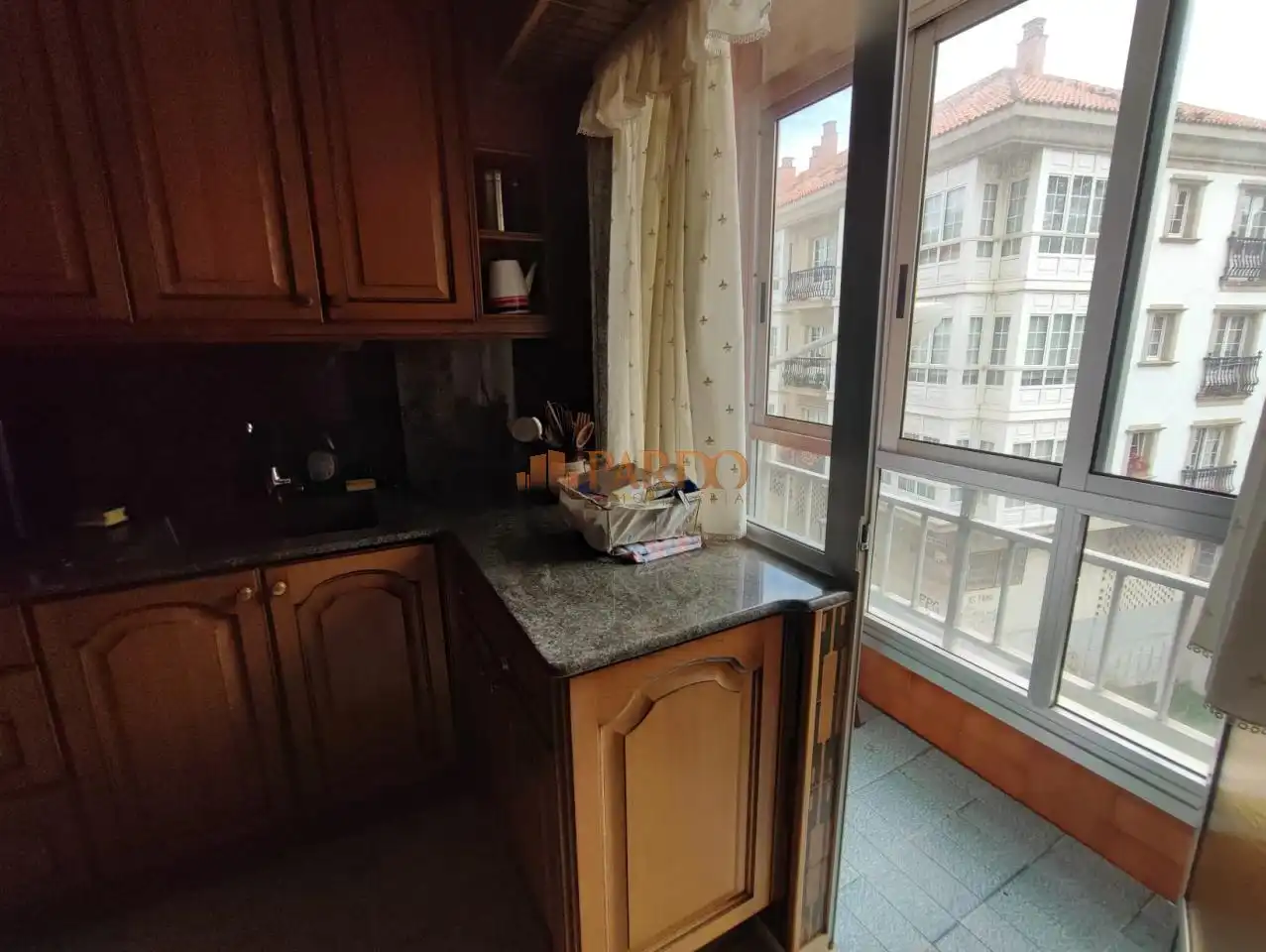 Kitchen of Flat for sale in Ferrol  with Balcony