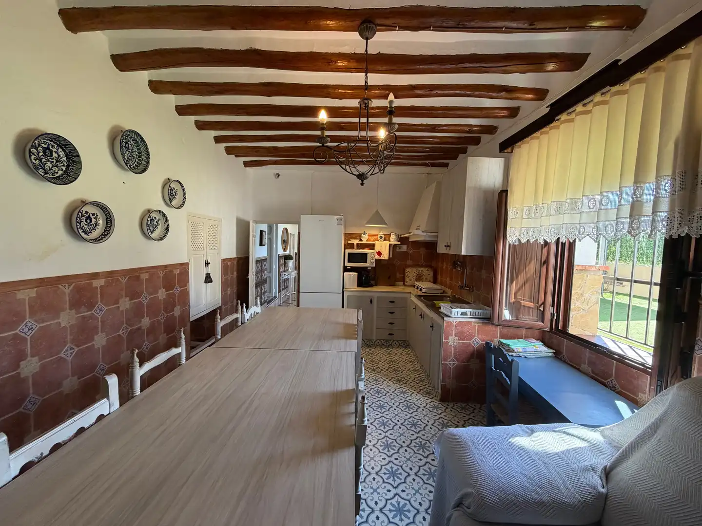 Cuina de Finca rústica en venda en Villanueva del Trabuco amb Jardí privat, Terrassa i Traster