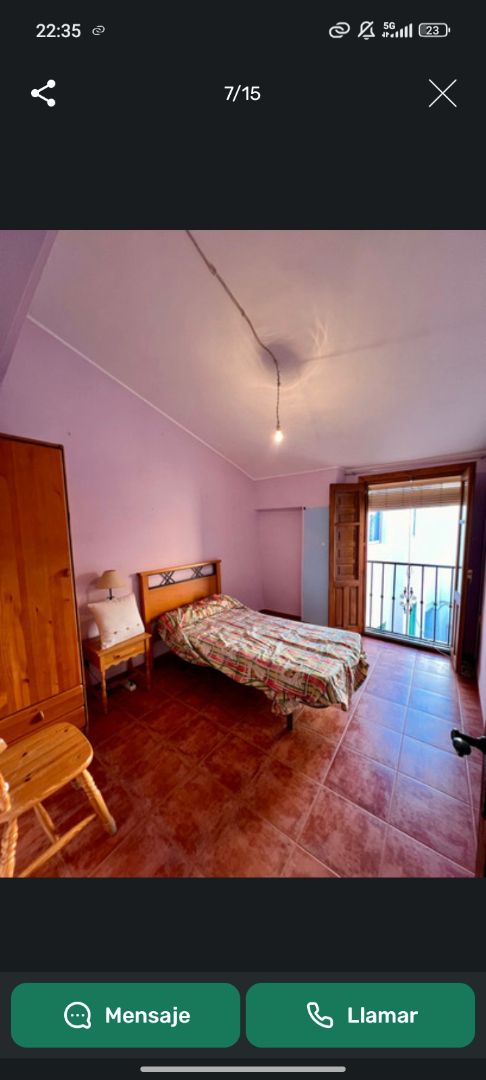 Schlafzimmer von Einfamilien-Reihenhaus zur Miete in Lanjarón mit Möbliert und Haustiere erlaubt