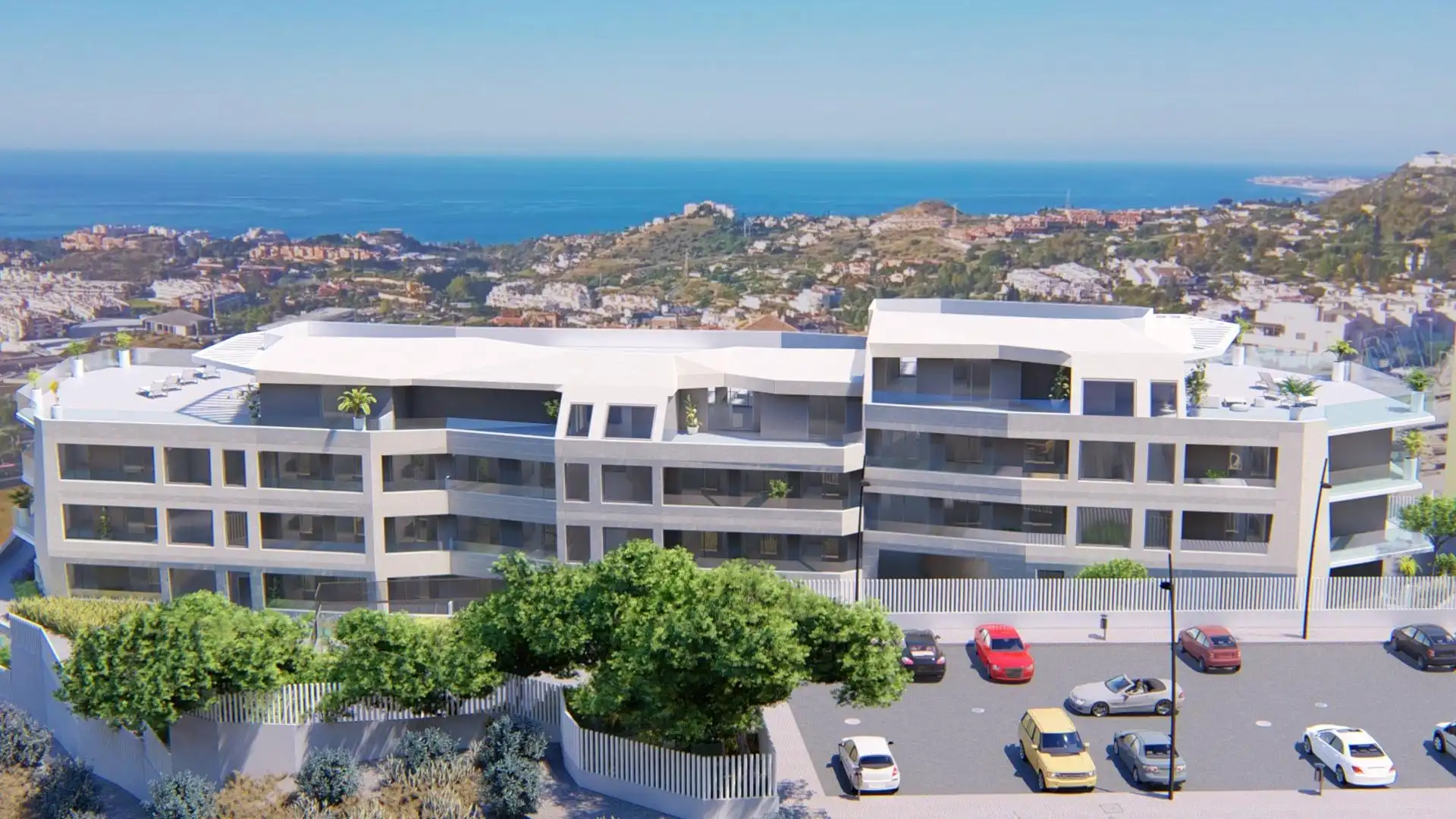 Vista exterior de Ático en venta en Benalmádena con Aire acondicionado, Terraza y Piscina comunitaria