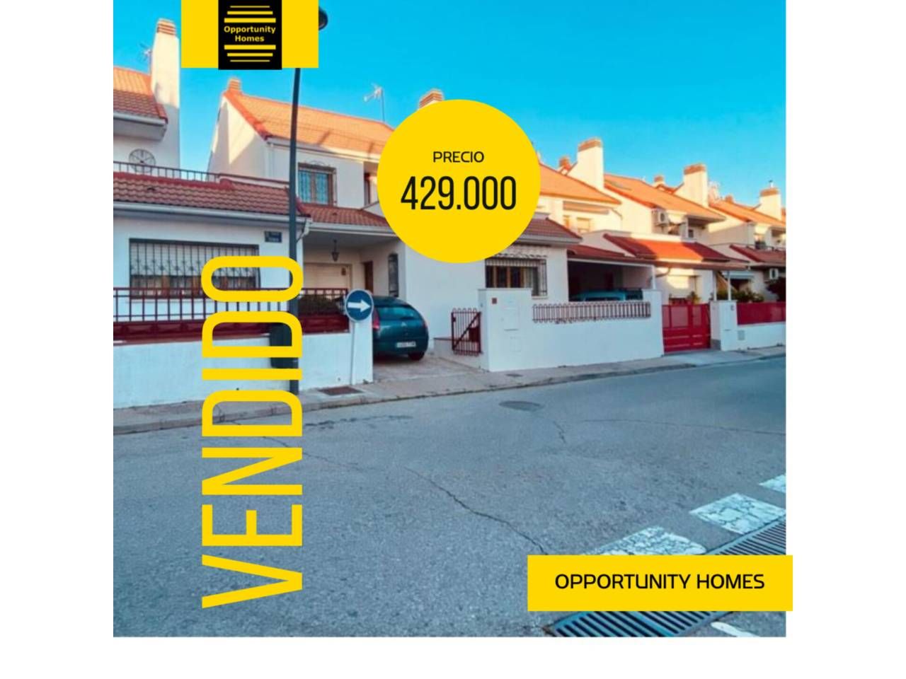 Vista exterior de Casa adosada en venda en Getafe amb Calefacció, Jardí privat i Parquet