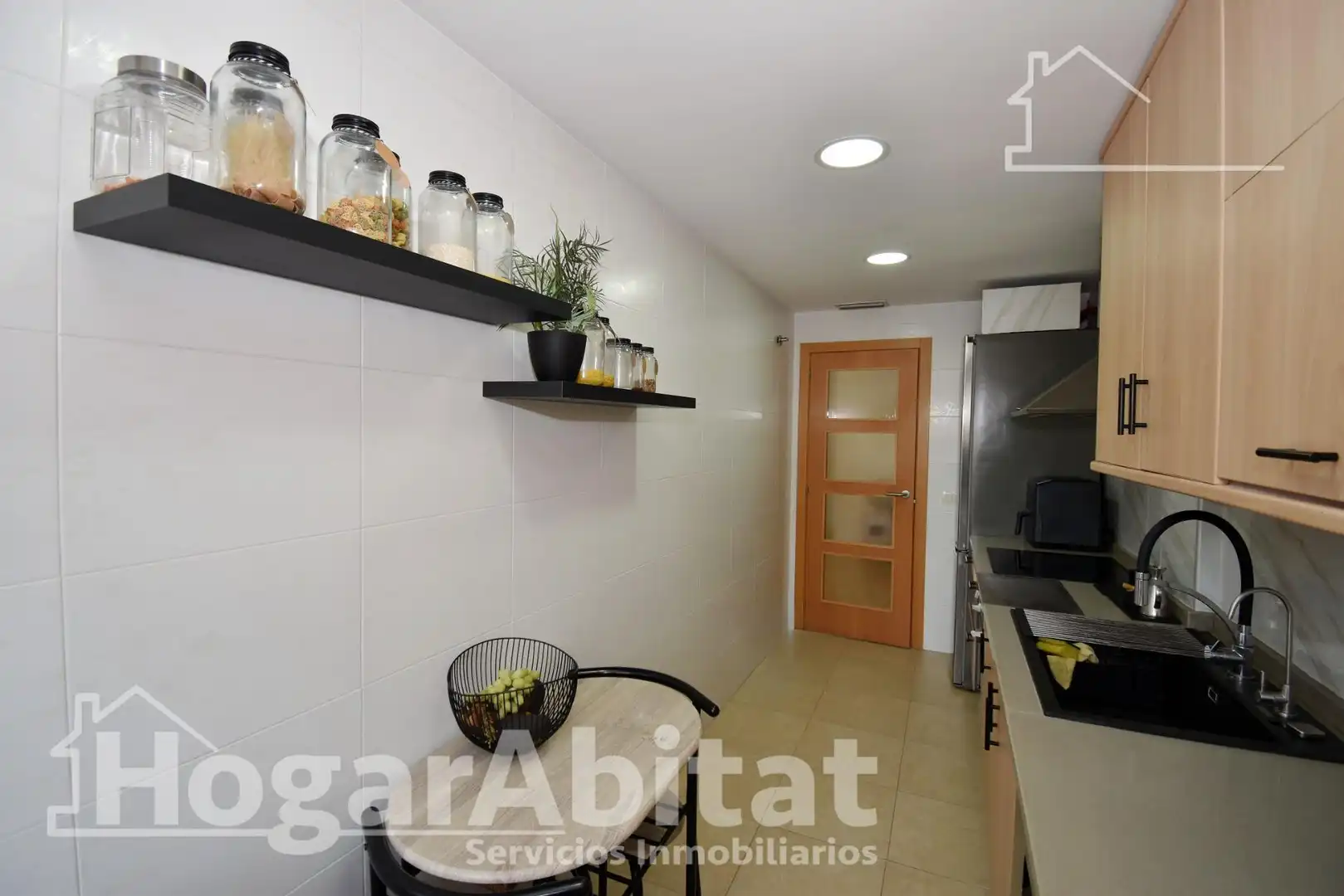 Küche von Wohnung zum Verkauf in Burriana / Borriana mit Parkett, Möbliert und Balkon