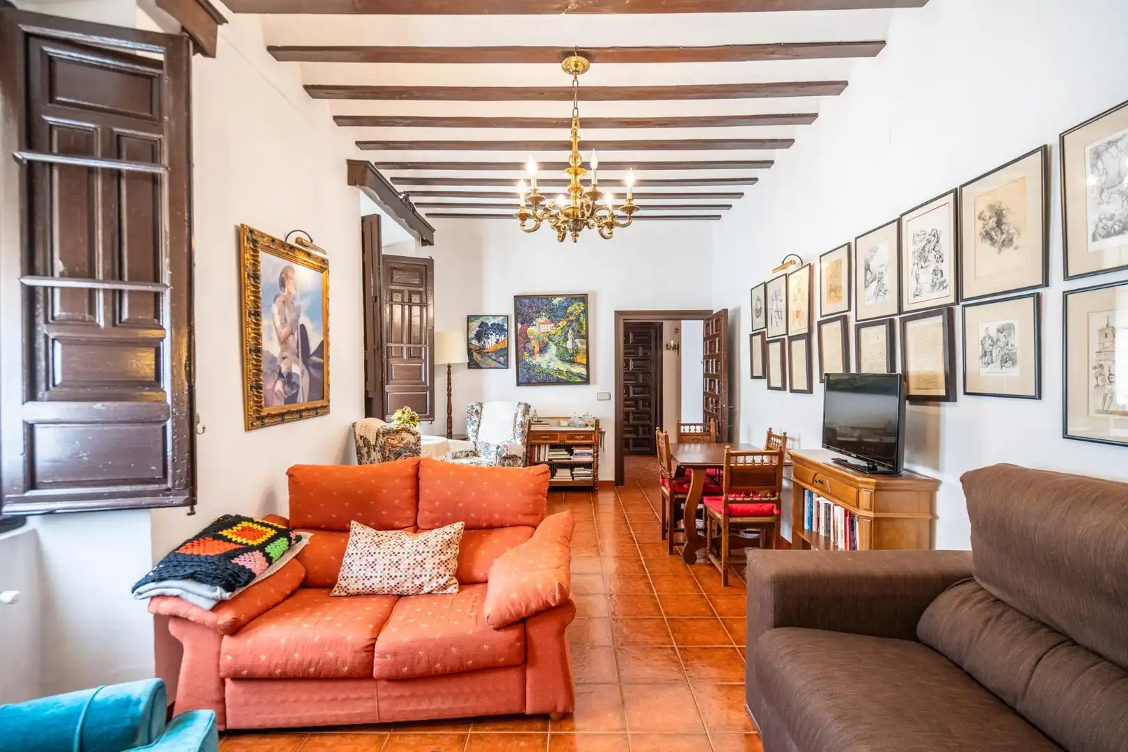 Sala de estar de Casa o chalet en venta en El Toboso con Aire acondicionado, Calefacción y Terraza