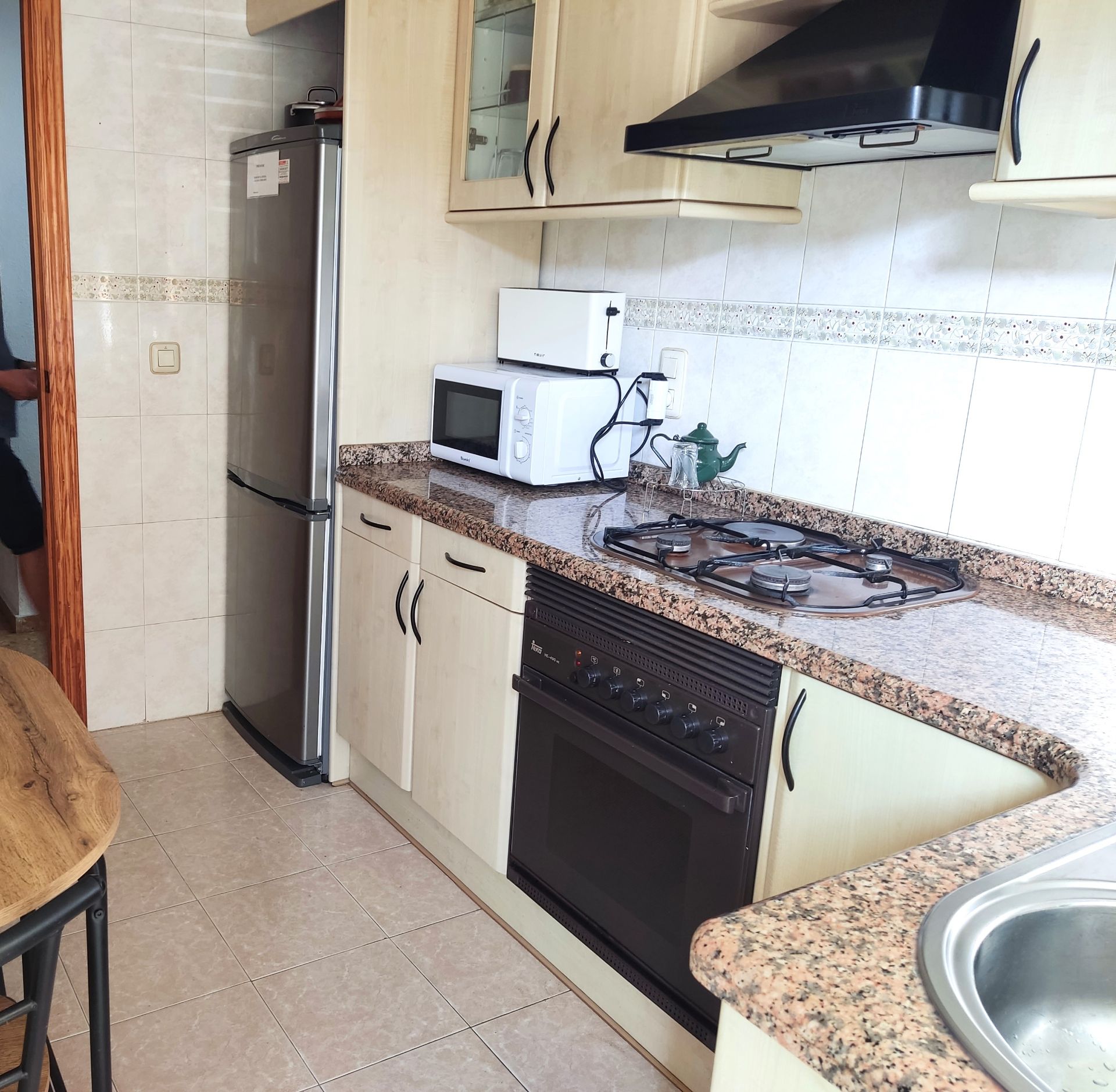 Kitchen of Flat for sale in Gandia  with Air Conditioner, Heating and Terrace