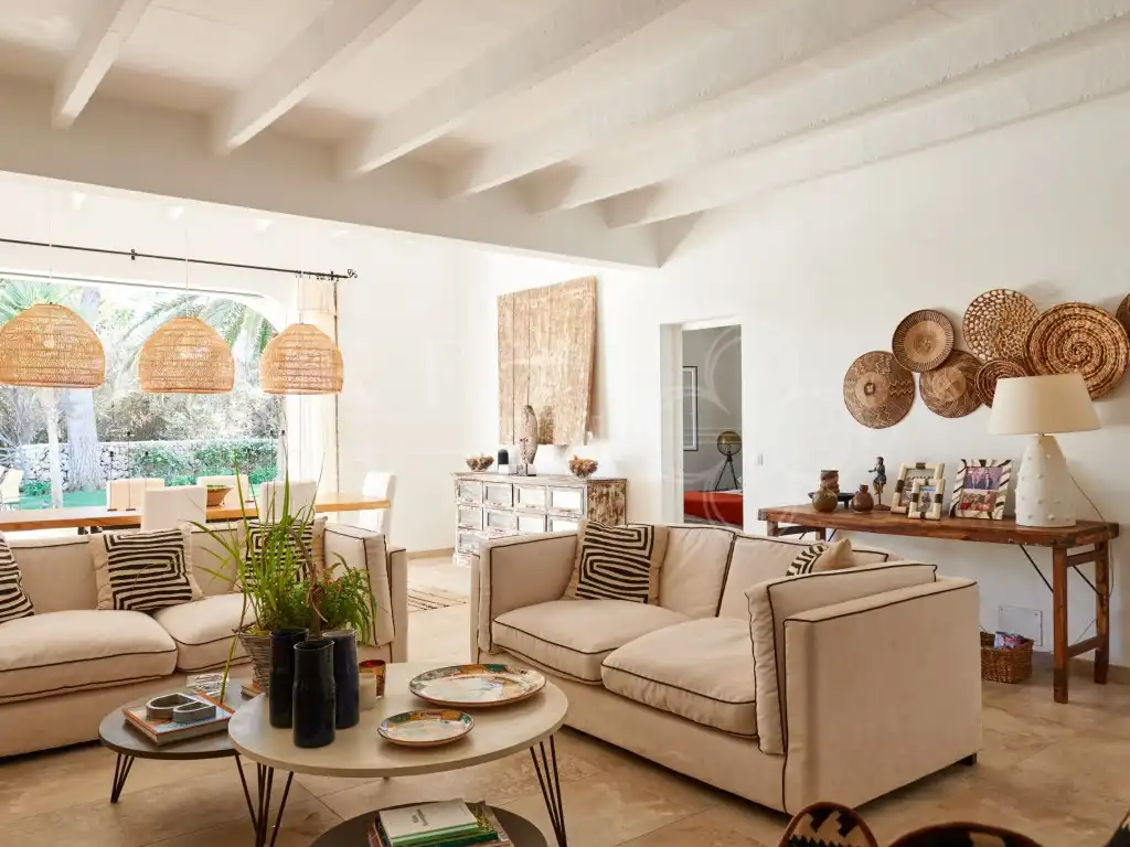 Living room of Houses for sale in Es Castell  with Air Conditioner, Heating and Private garden