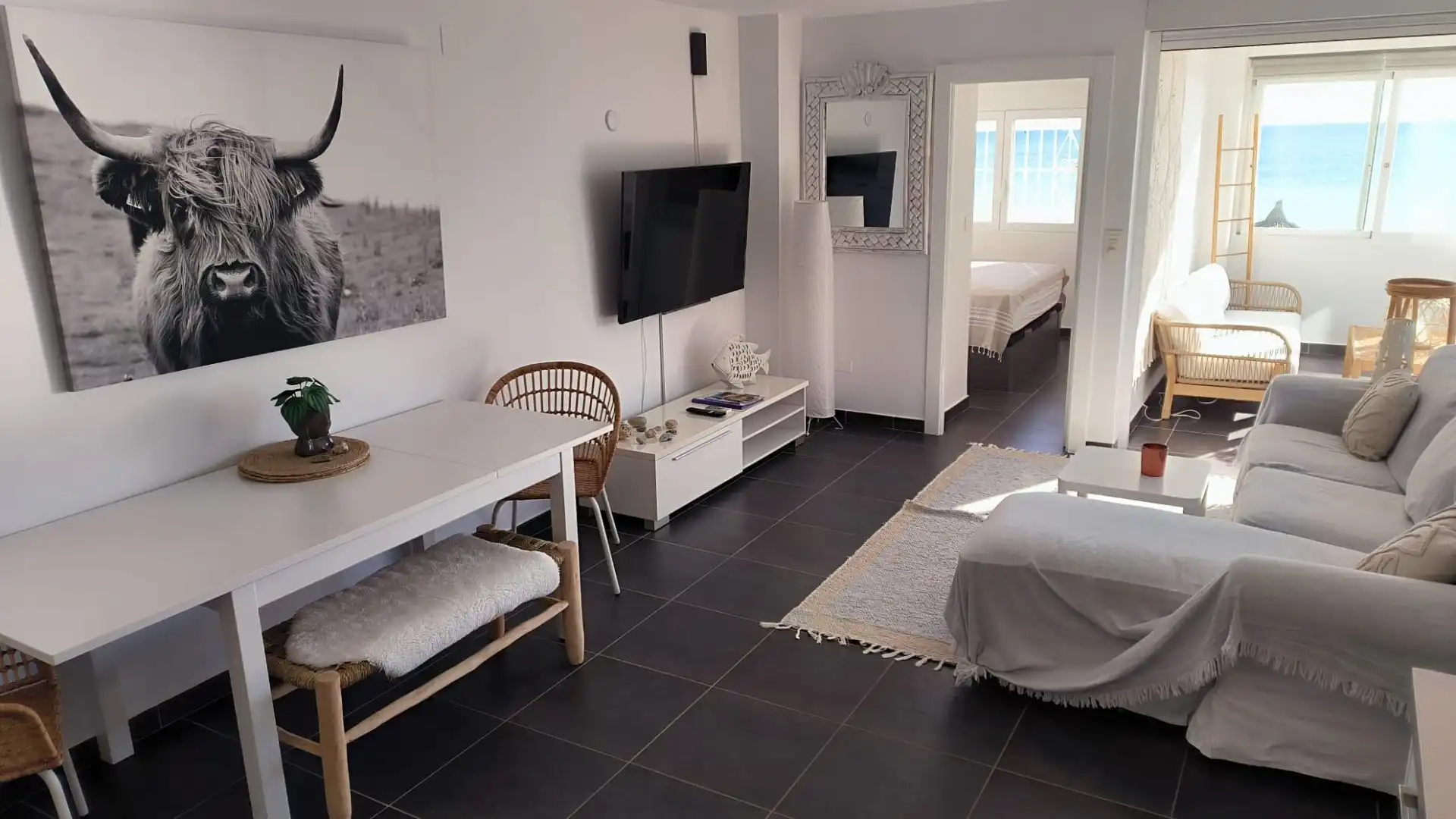 Wohnzimmer von Wohnungen zum Verkauf in Altea mit Klimaanlage, Heizung und Terrasse