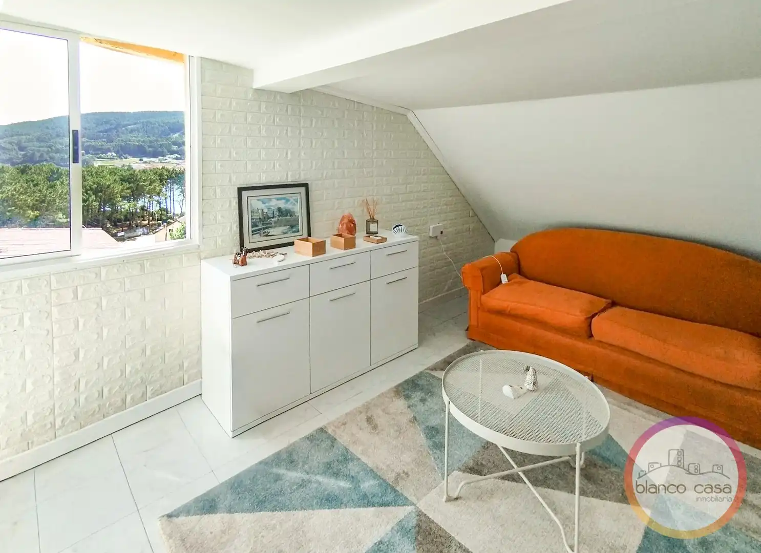 Wohnzimmer von Wohnung zur Miete in Fisterra mit Heizung und Möbliert