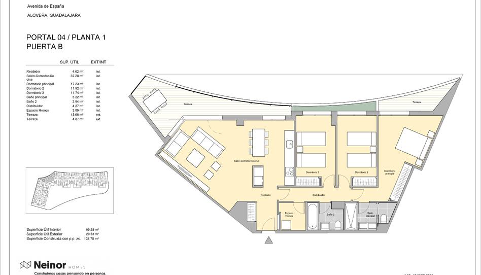 Foto 1 de Piso en venta en   Calle Nelson Mandela, Alovera, Guadalajara