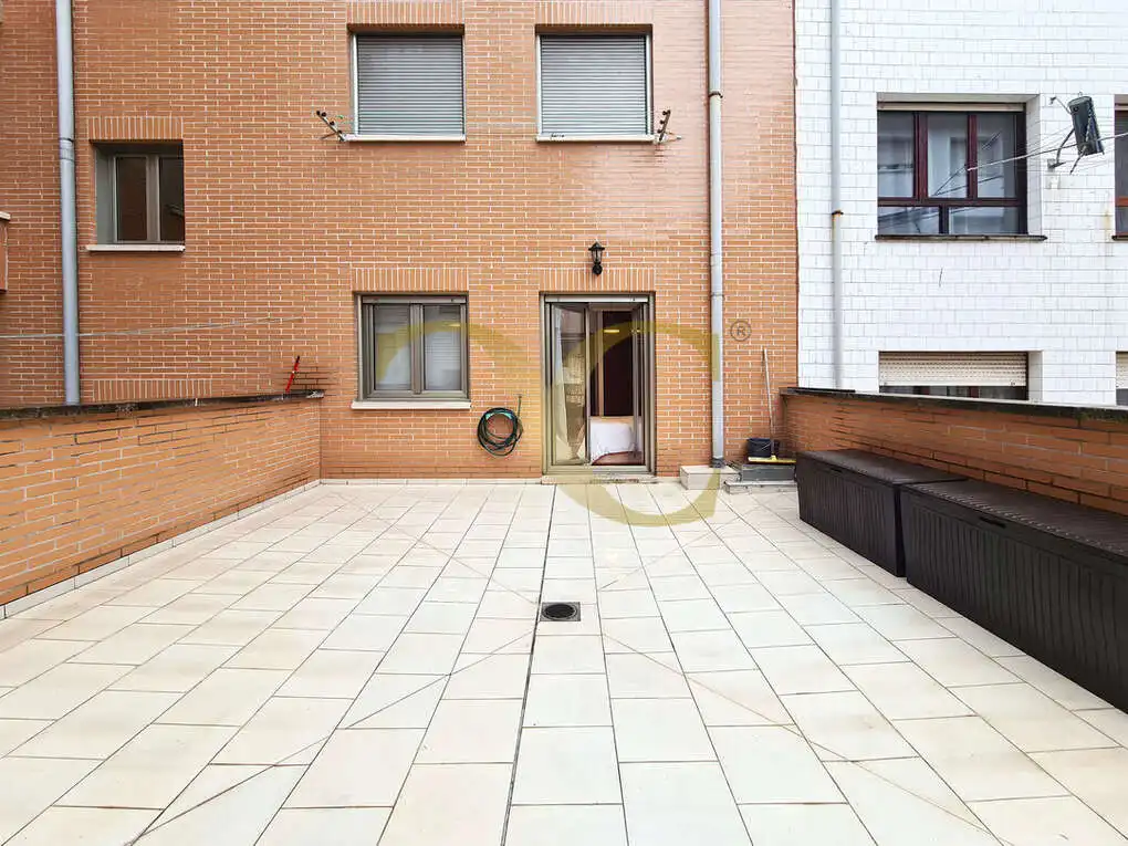 Terrace of Flat for sale in Gijón   with Heating, Terrace and Furnished