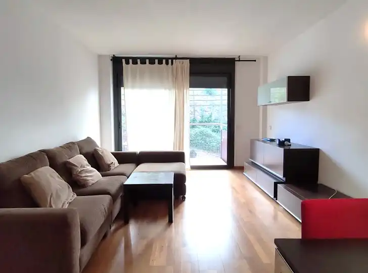 Sala de estar de Piso de alquiler en Montgat con Calefacción, Parquet y Terraza