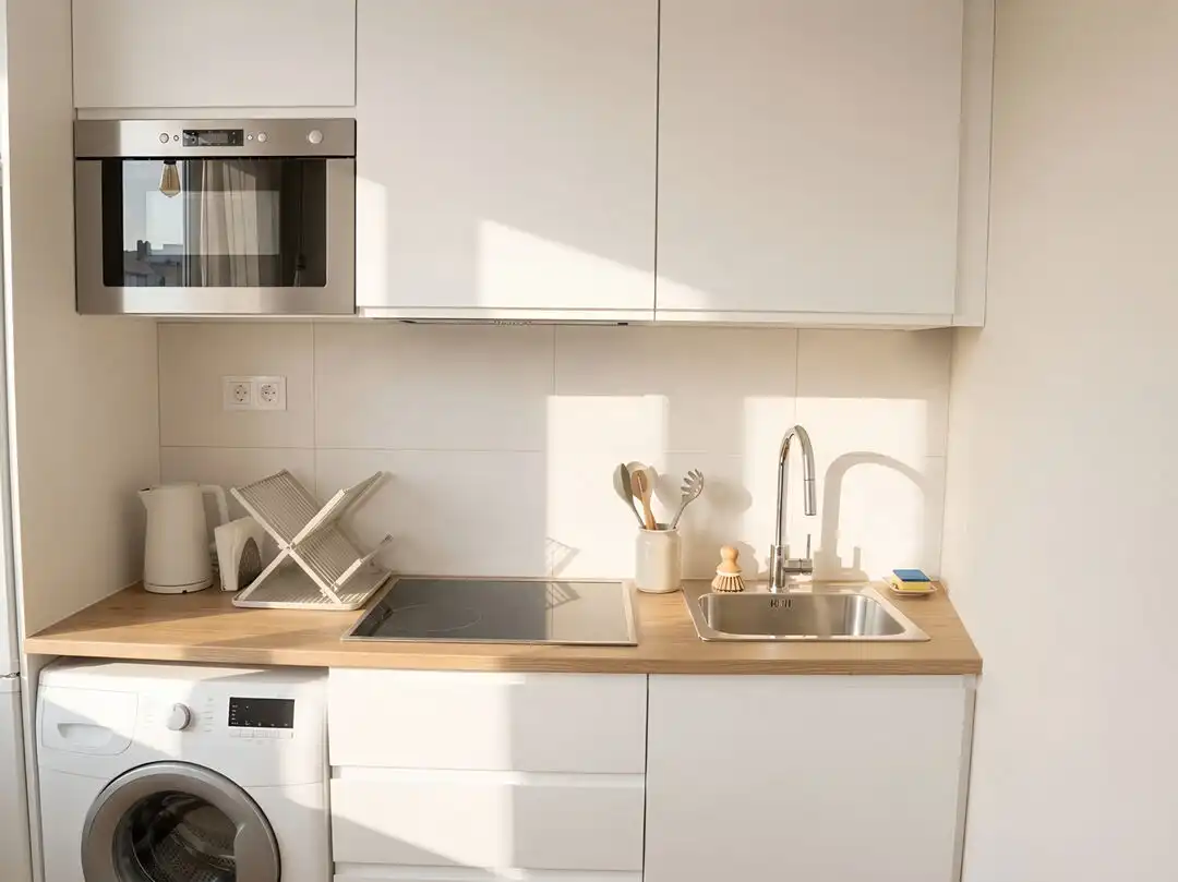Kitchen of Flat for sale in Madrid  with Air Conditioner, Heating and Balcony