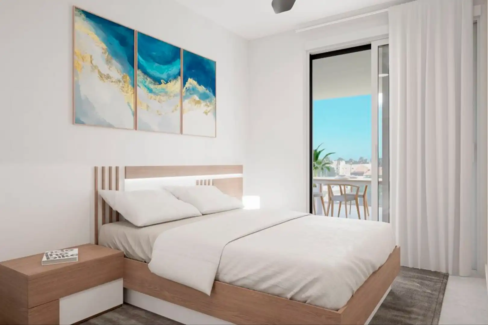 Bedroom of Flat for sale in Los Alcázares  with Air Conditioner, Private garden and Terrace