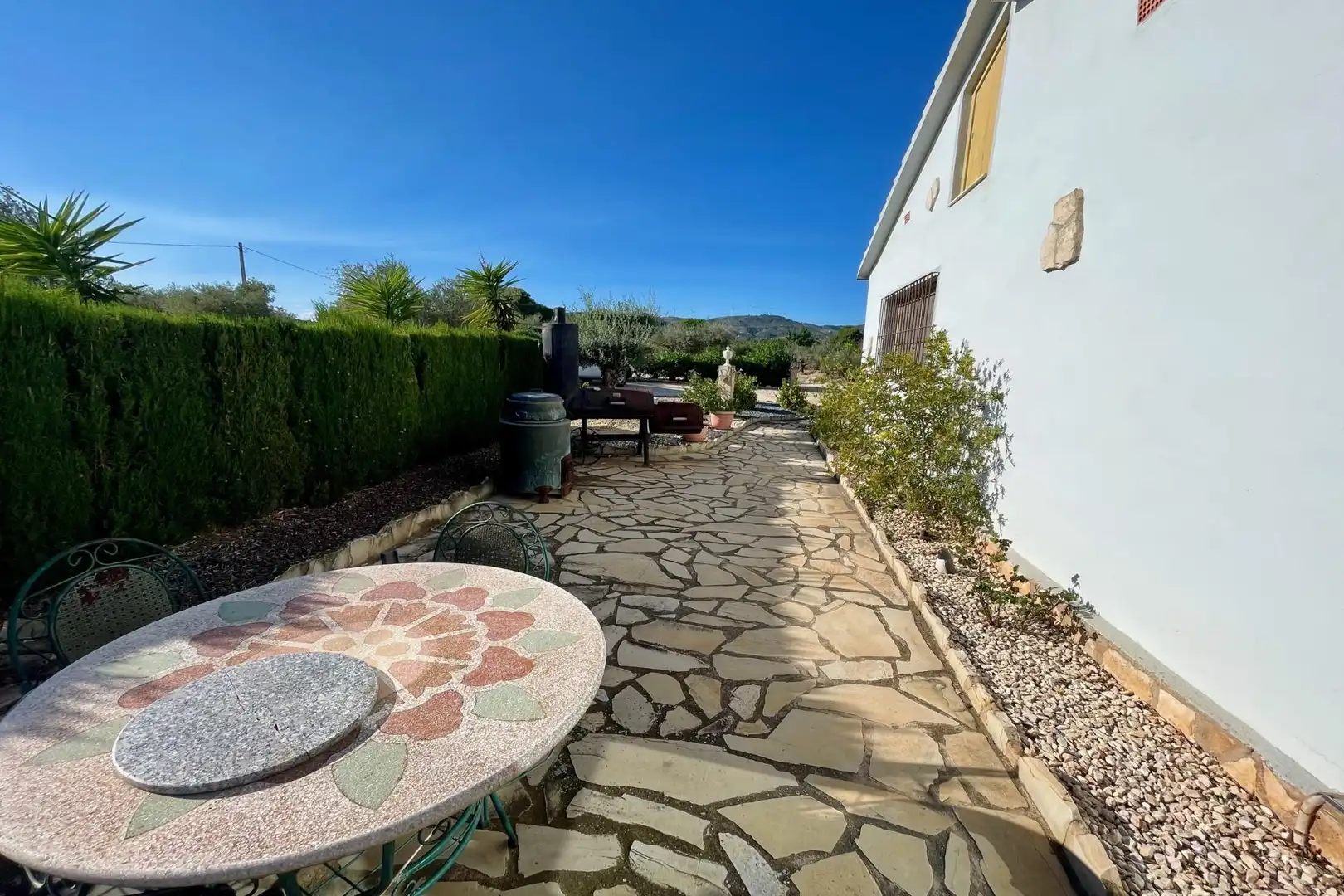 Jardín de Casa o chalet en venta en Camarles con Jardín privado, Piscina y Amueblado