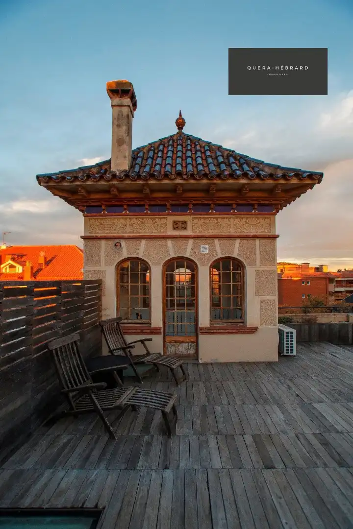 Exterior view of Houses for sale in Sant Cugat del Vallès  with Air Conditioner, Heating and Private garden