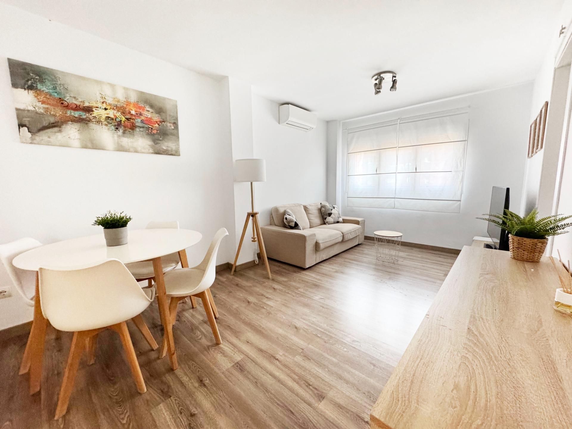 Living room of Flat to rent in Málaga Capital  with Air Conditioner