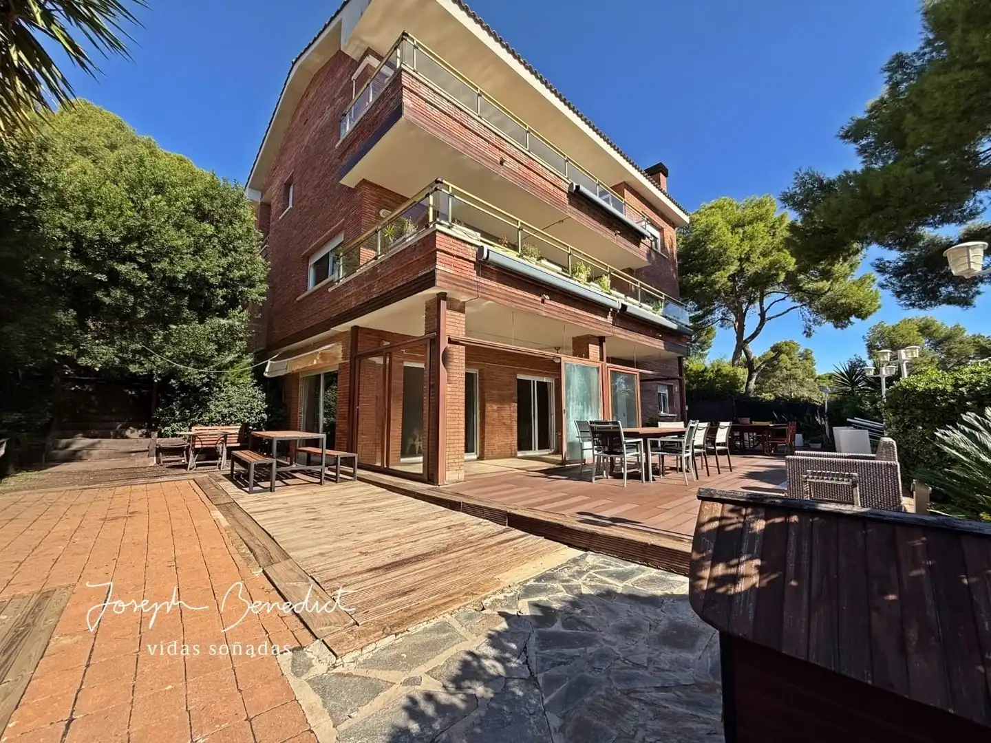 Exterior view of Houses for sale in Castelldefels  with Air Conditioner, Heating and Private garden