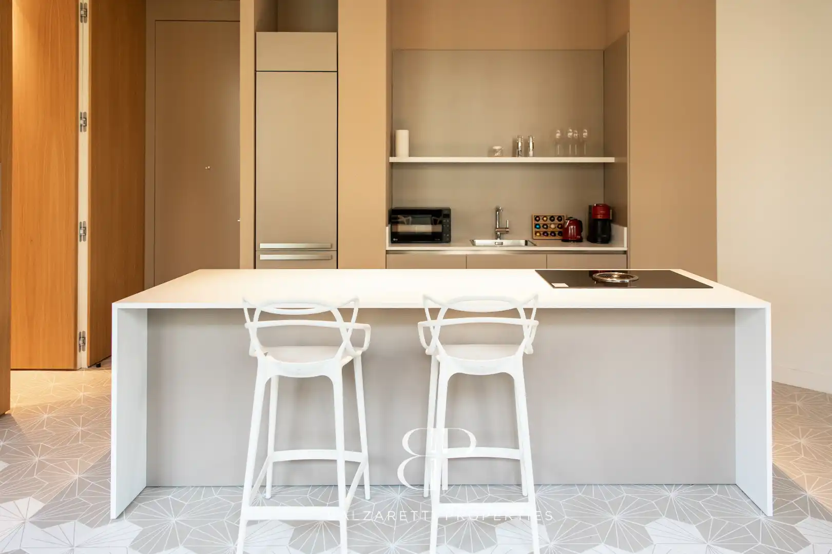 Küche von Wohnung zur Miete in Barcelona mit Klimaanlage, Heizung und Möbliert