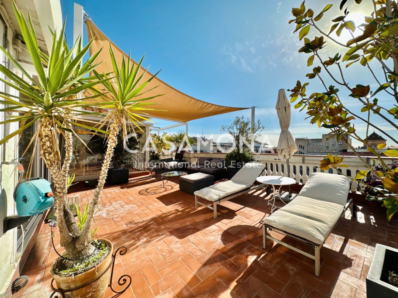 Terraza de Apartamento de alquiler en  Barcelona Capital con Aire acondicionado, Calefacción y Terraza