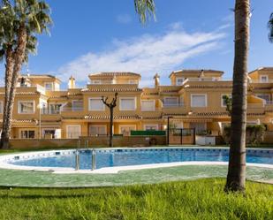 Exterior view of Single-family semi-detached for sale in Alicante / Alacant  with Air Conditioner and Community pool