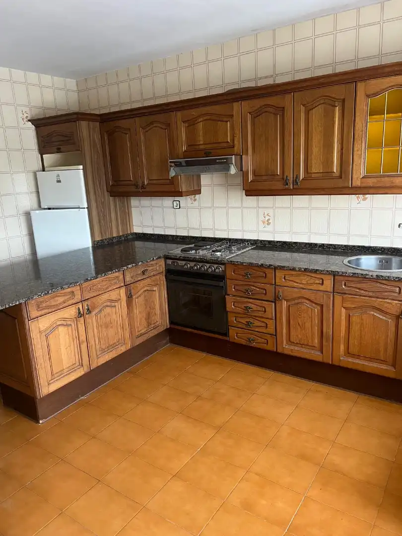 Cuina de Casa o xalet en venda en Arteixo amb Jardí privat, Parquet i Terrassa