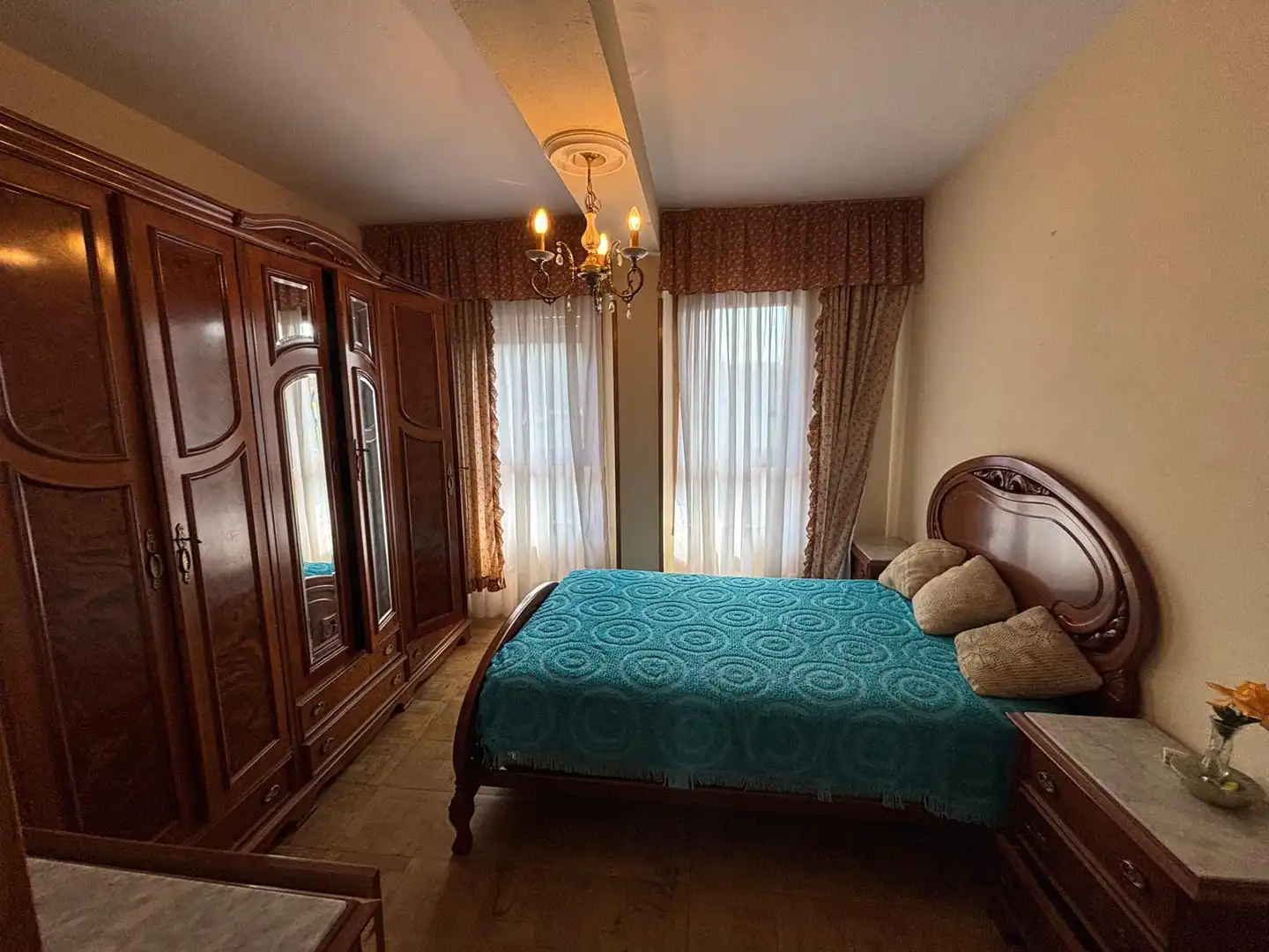 Bedroom of Flat for sale in Salas  with Heating, Parquet flooring and Terrace