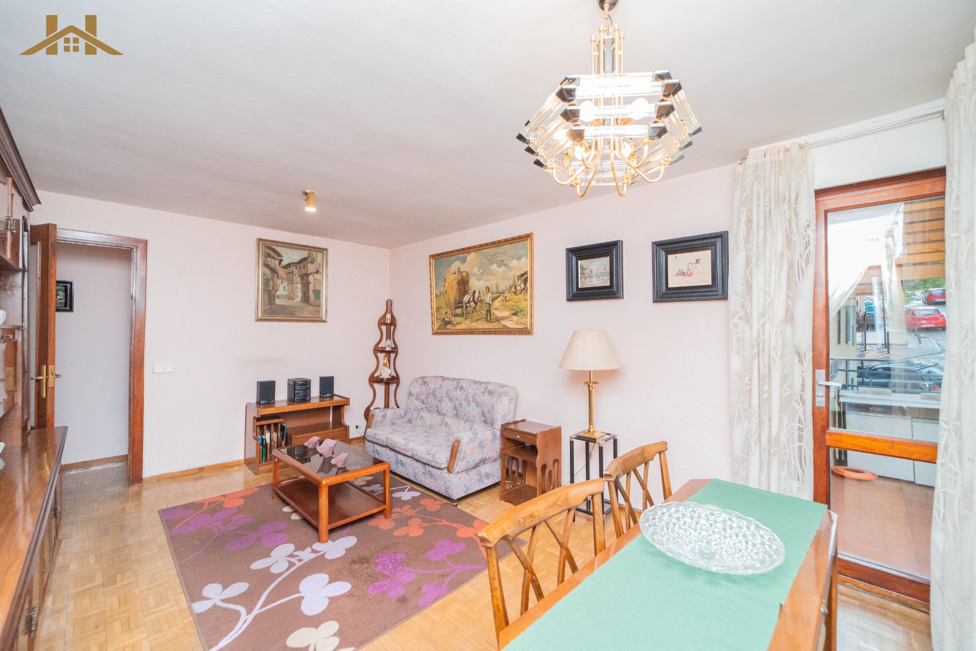 Sala d'estar de Pis en venda en San Lorenzo de El Escorial amb Calefacció, Parquet i Terrassa