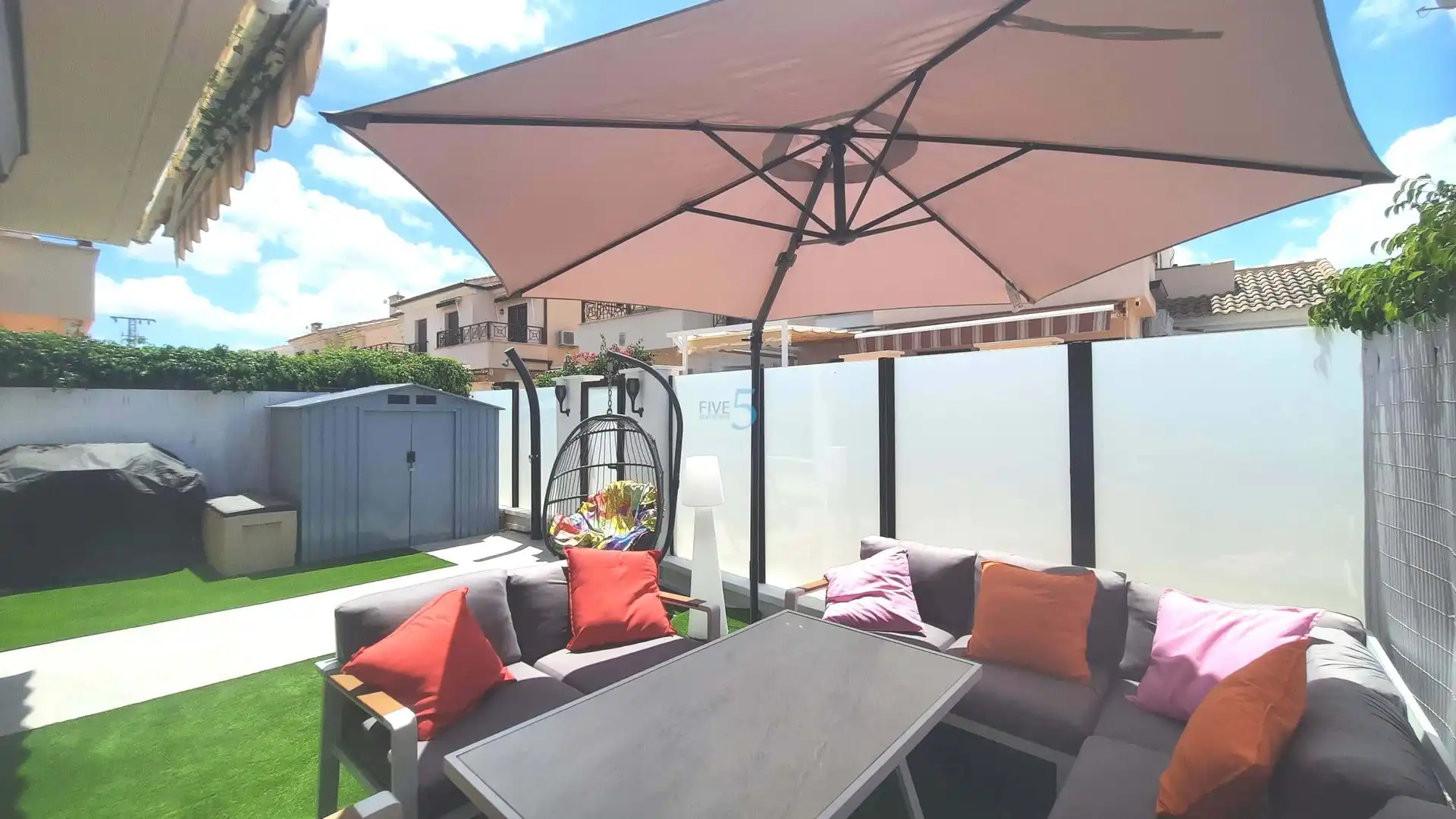 Terrasse von Einfamilien-Reihenhaus zum Verkauf in Torre-Pacheco mit Klimaanlage, Heizung und Terrasse