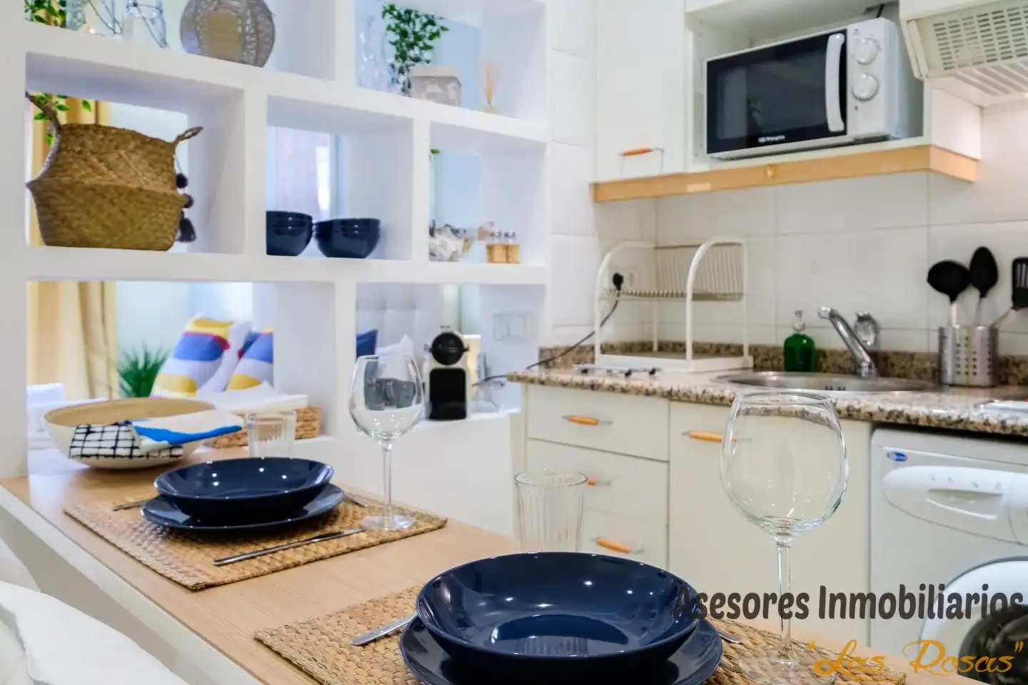 Küche von Wohnung zur Miete in Madrid mit Klimaanlage und Möbliert