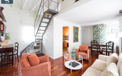 Living room of Apartment for sale in  Madrid Capital  with Air Conditioner, Heating and Terrace