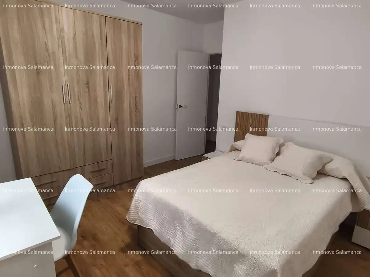Schlafzimmer von Wohnung zur Miete in Salamanca mit Heizung, Terrasse und Möbliert