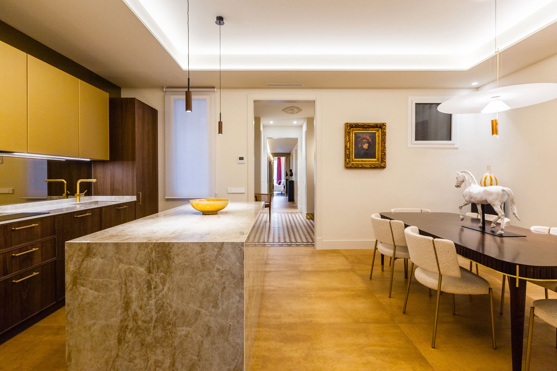 Kitchen of Flat to rent in  Barcelona Capital  with Air Conditioner, Heating and Terrace