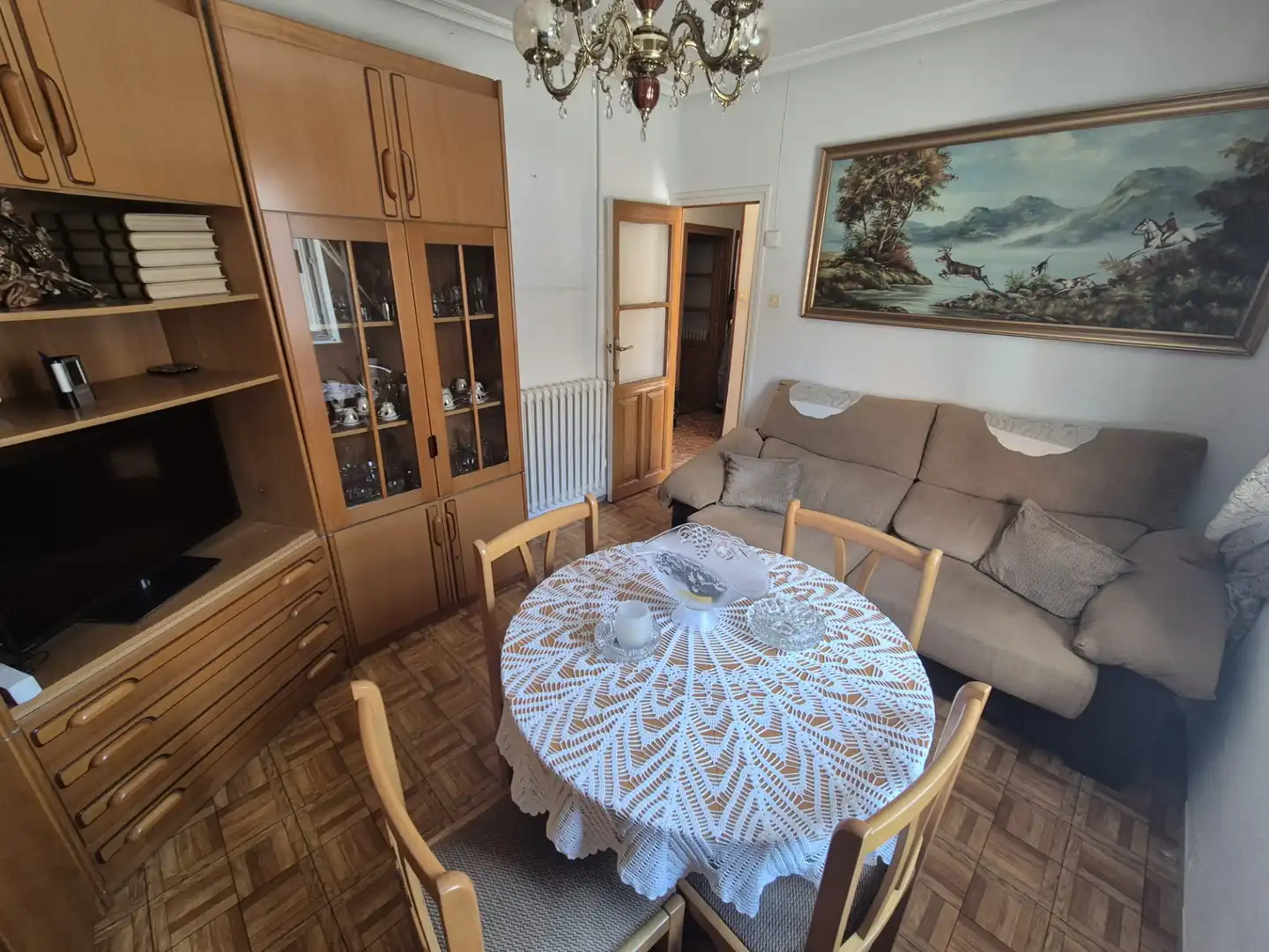 Dining room of Houses for sale in Palencia  with Private garden and Furnished