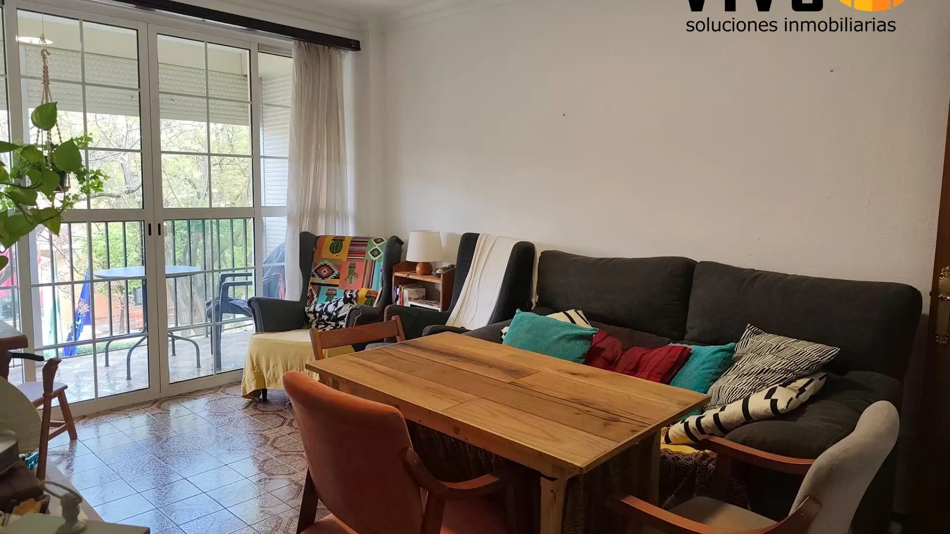 Sala de estar de Piso en venta en  Sevilla Capital con Terraza y Amueblado