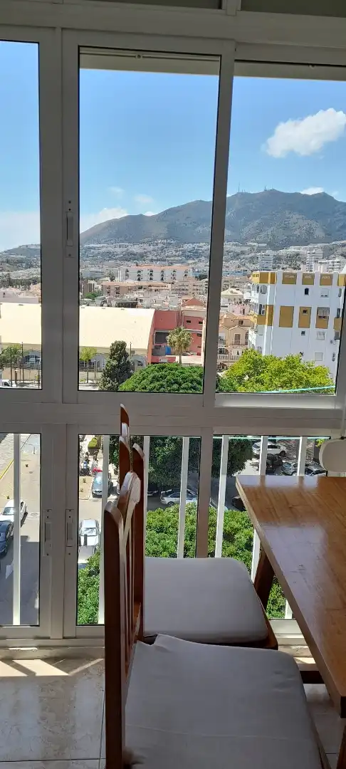 Terraza de Estudio de alquiler en Benalmádena con Aire acondicionado, Terraza y Amueblado