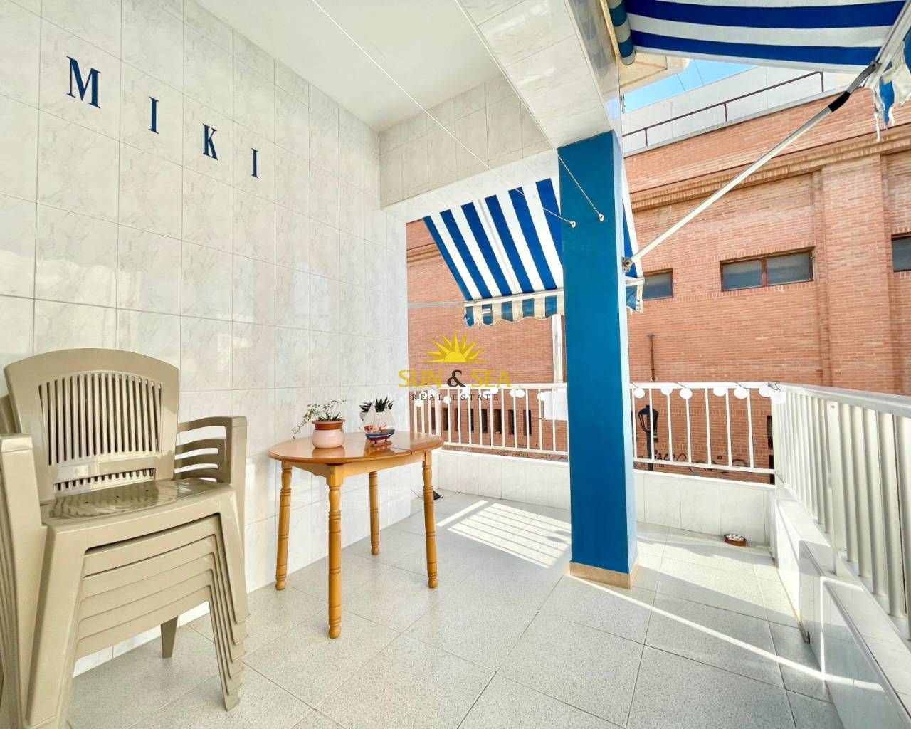 Terraza de Apartamento de alquiler en San Pedro del Pinatar con Aire acondicionado, Calefacción y Terraza