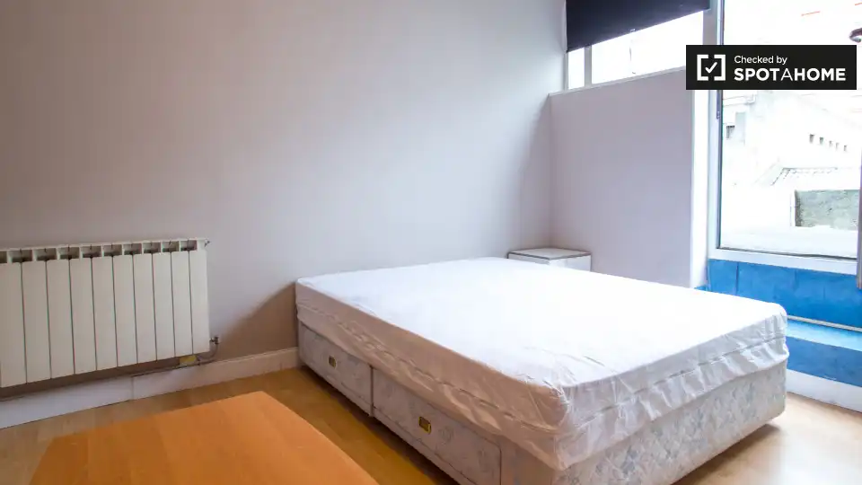 Bedroom of Flat for share in Bilbao   with Air Conditioner, Heating and Terrace