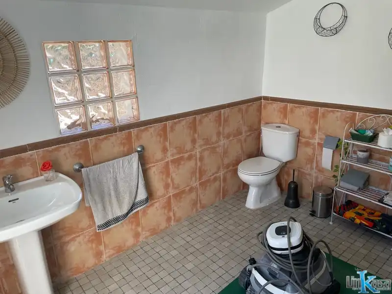 Bany de Casa o xalet en venda en Linares amb Jardí privat, Piscina i Moblat