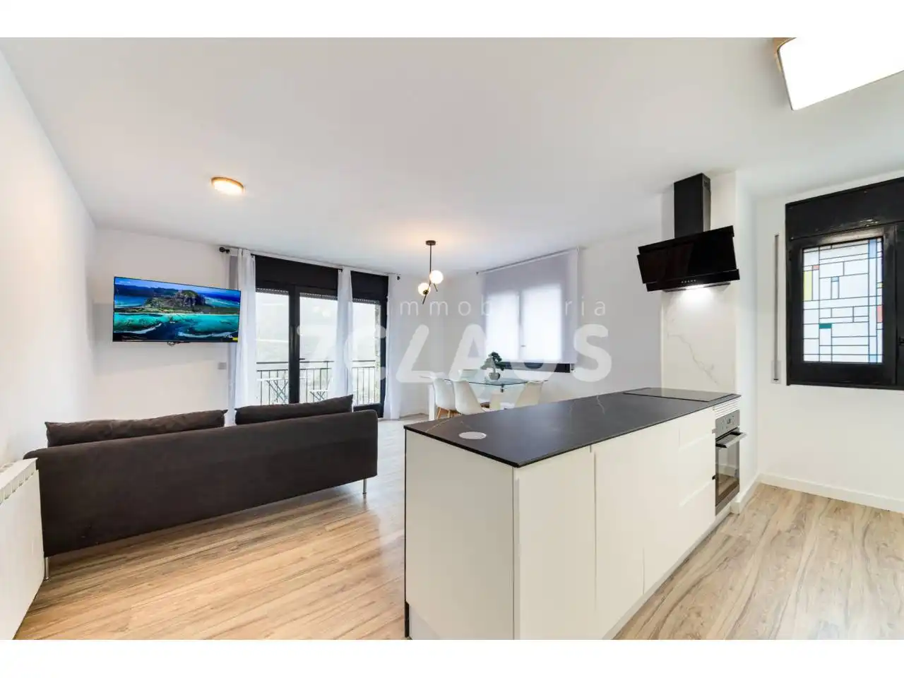 Wohnzimmer von Wohnung zum Verkauf in Encamp mit Heizung, Parkett und Terrasse